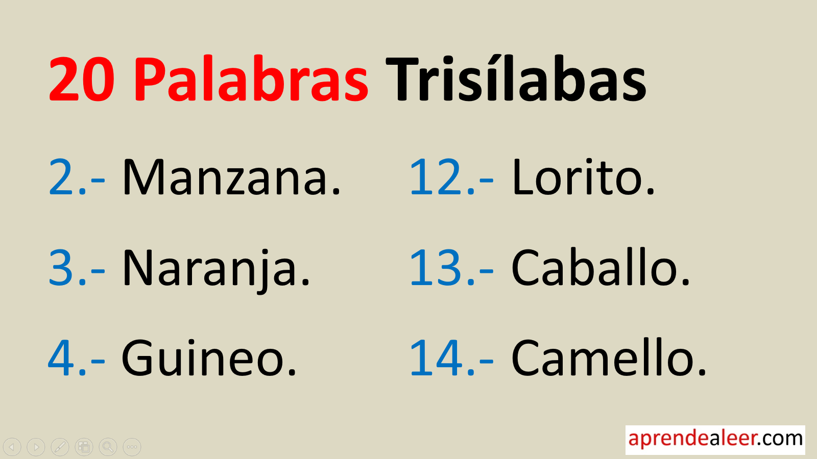 20 Ejemplos De Palabras Trisílabas 